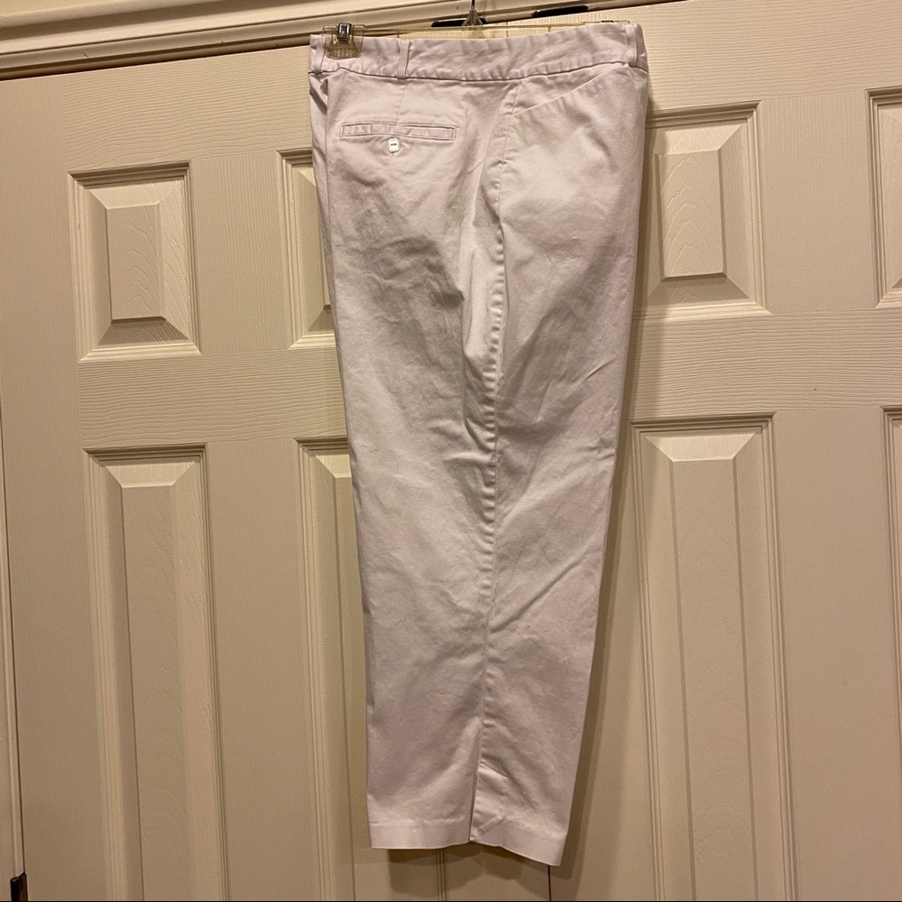 Van Heusen Capris Cotton/Spandex White Belt Loops INDIA Women’s 14